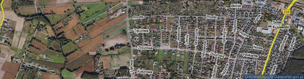 Zdjęcie satelitarne Śnieżna ul.